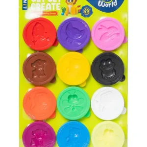 Linc Kolor World Play Dough 25gm-12 Colours